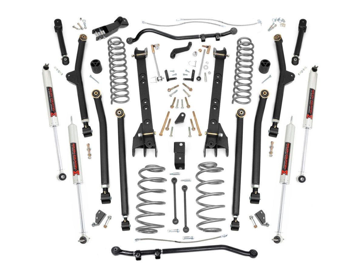 Jeep Wrangler Suspension Lift Kit - Rough Country - 6 Inch Lift Kit, Long Arm, M1 - '97-'06